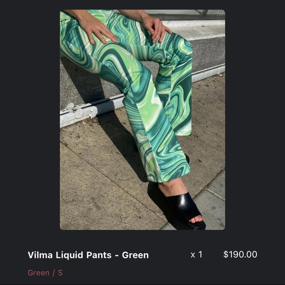 Hosbjerg Vilma Pants — Green - Picture 3 of 3
